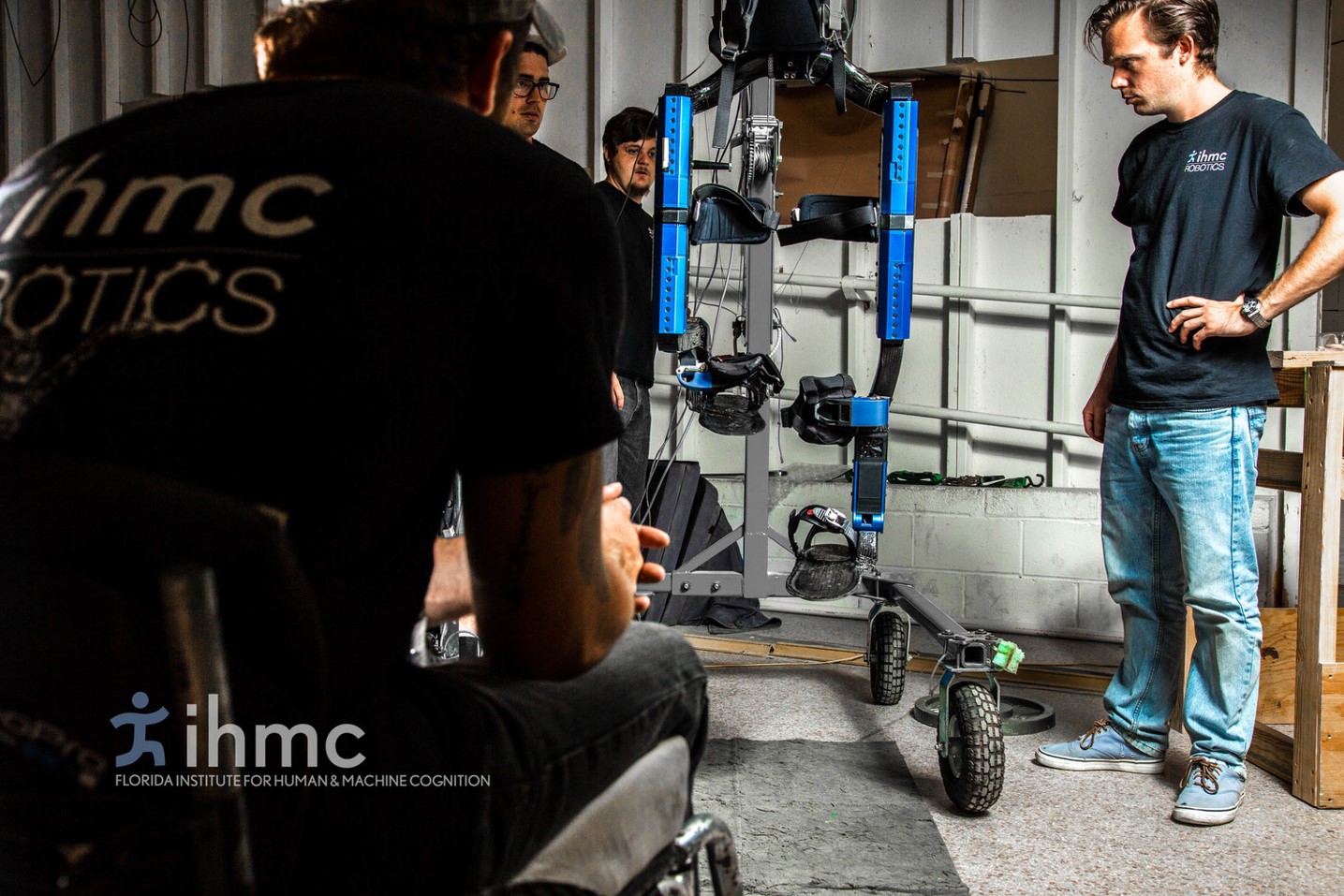 The IHMC exoskeleton during development
